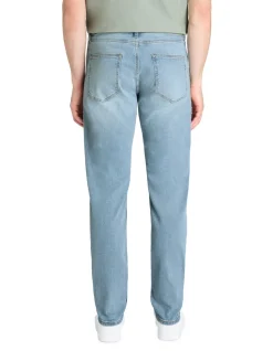 Slim-fit jeans 100% stretchkatoen c25 - lichtblauw