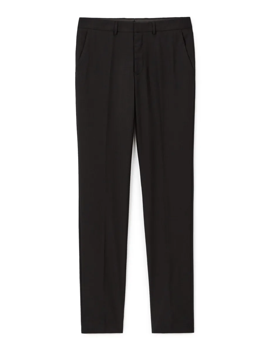 Slim-fit kostuumbroek - zwart