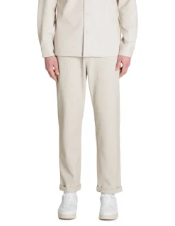 Slim-fit stretchkatoenen broek - beige
