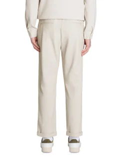 Slim-fit stretchkatoenen broek - beige