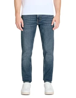 Slim-fit stretchkatoenen jeans C15 in 3 lengtes - blauw