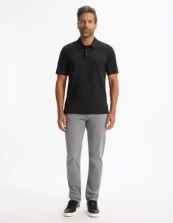 Slim-fit stretchkatoenen jeans c25 - grijs