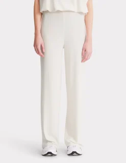 Soepelvallende modal broek - beige