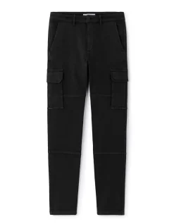 Straight cargo broek - zwart