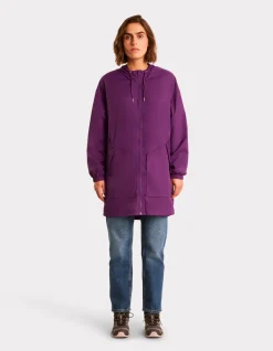 Strakke parka - paars