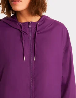 Strakke parka - paars