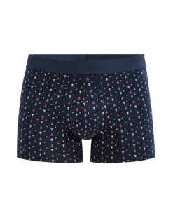 Stretch katoenen boxershort - marineblauw