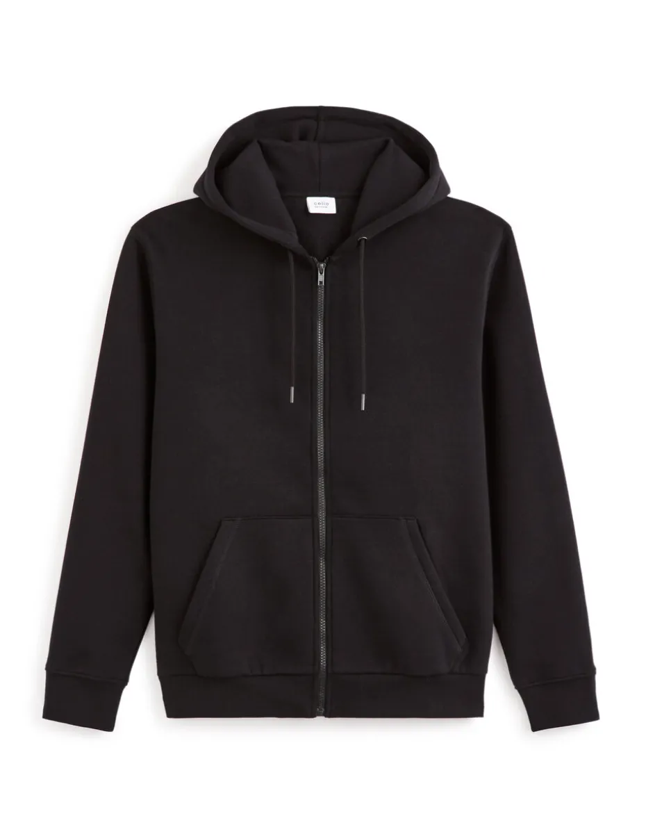 Sweater met rits met gekapte