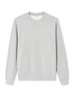 Sweater met ronde hals 100% katoen - grijs
