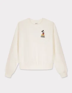 Sweatshirt met MICKEY print - ecru