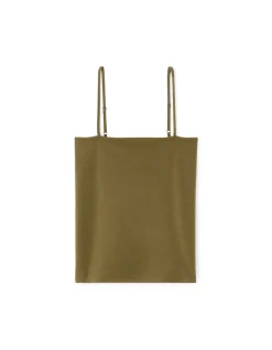 Tanktop spaghettibandjes - kaki