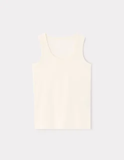 Tanktop van biologisch katoen - beige