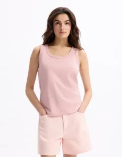 Tanktop van biologisch katoen - roze