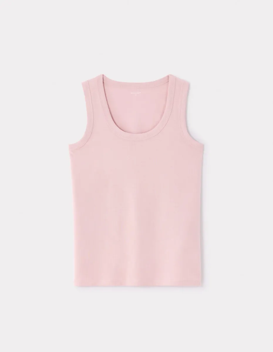 Tanktop van biologisch katoen - roze
