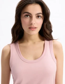 Tanktop van biologisch katoen - roze