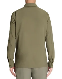 Technisch overshirt 1 zak - khaki