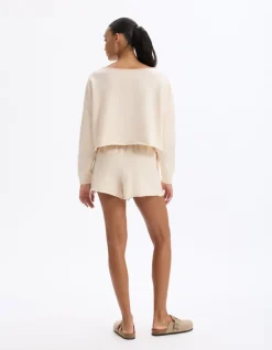 Terry shorts - ecru