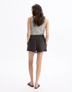 Terry shorts - grijs
