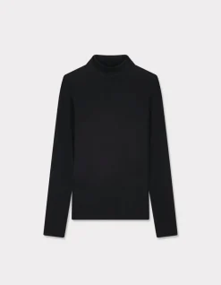 Thermisch coltrui t-shirt - zwart