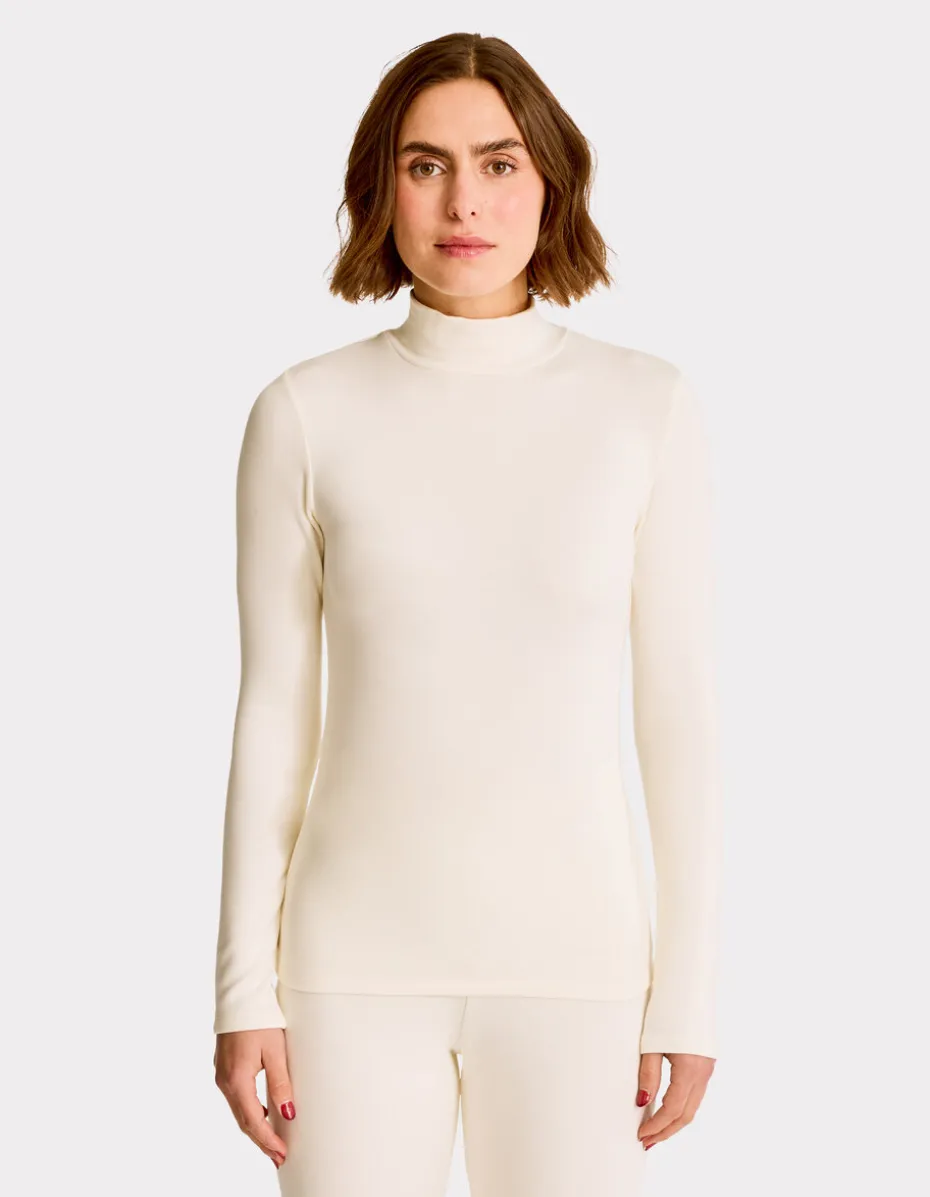 Thermisch coltrui t-shirt - ecru