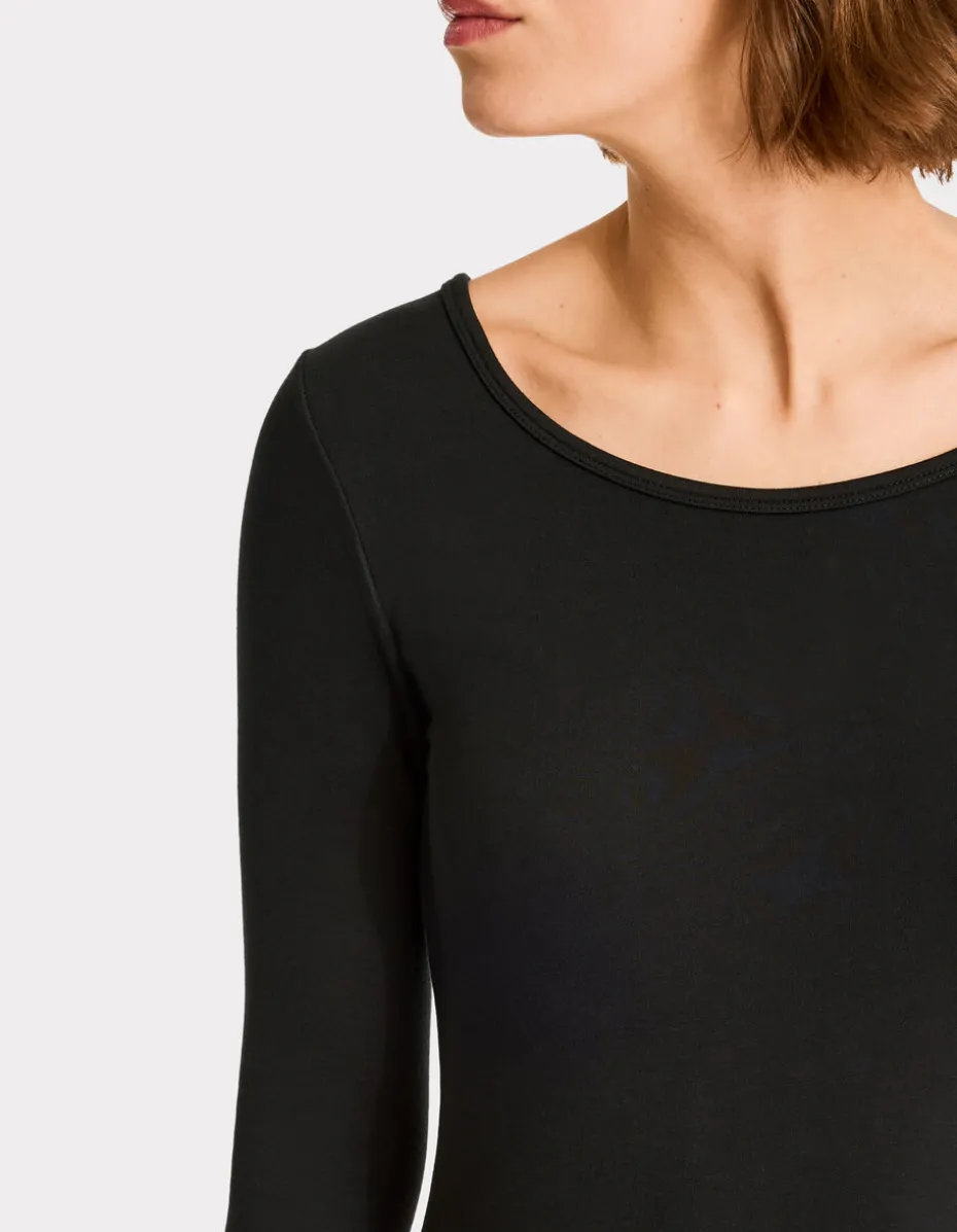 Thermisch T-shirt met lange mouwen - zwart