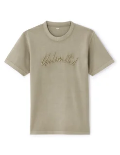 T-shirt Boxy fit Ronde hals 100% katoen - lauriergroen