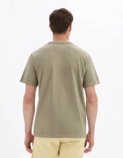 T-shirt Boxy fit Ronde hals 100% katoen - lauriergroen