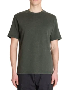 T-shirt boxy ronde hals 100% katoen - turquoise