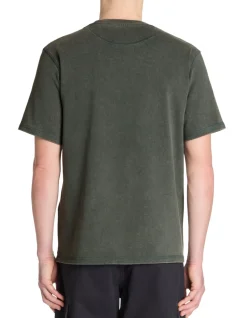 T-shirt boxy ronde hals 100% katoen - turquoise