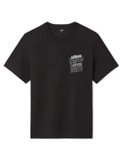 T-shirt boxy ronde hals 100% katoen - zwart