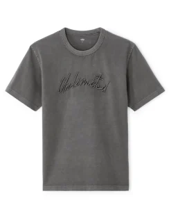 T-shirt boxy ronde hals 100% katoen - zwart