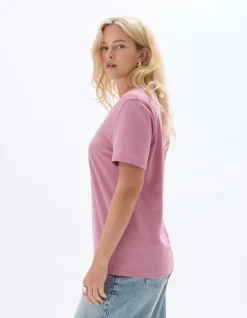 T-shirt korte mouwen V-hals - roze