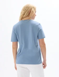 T-shirt korte mouwen V-hals - blauw