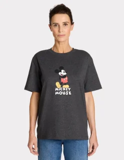 T-shirt met MICKEY-print - grijs