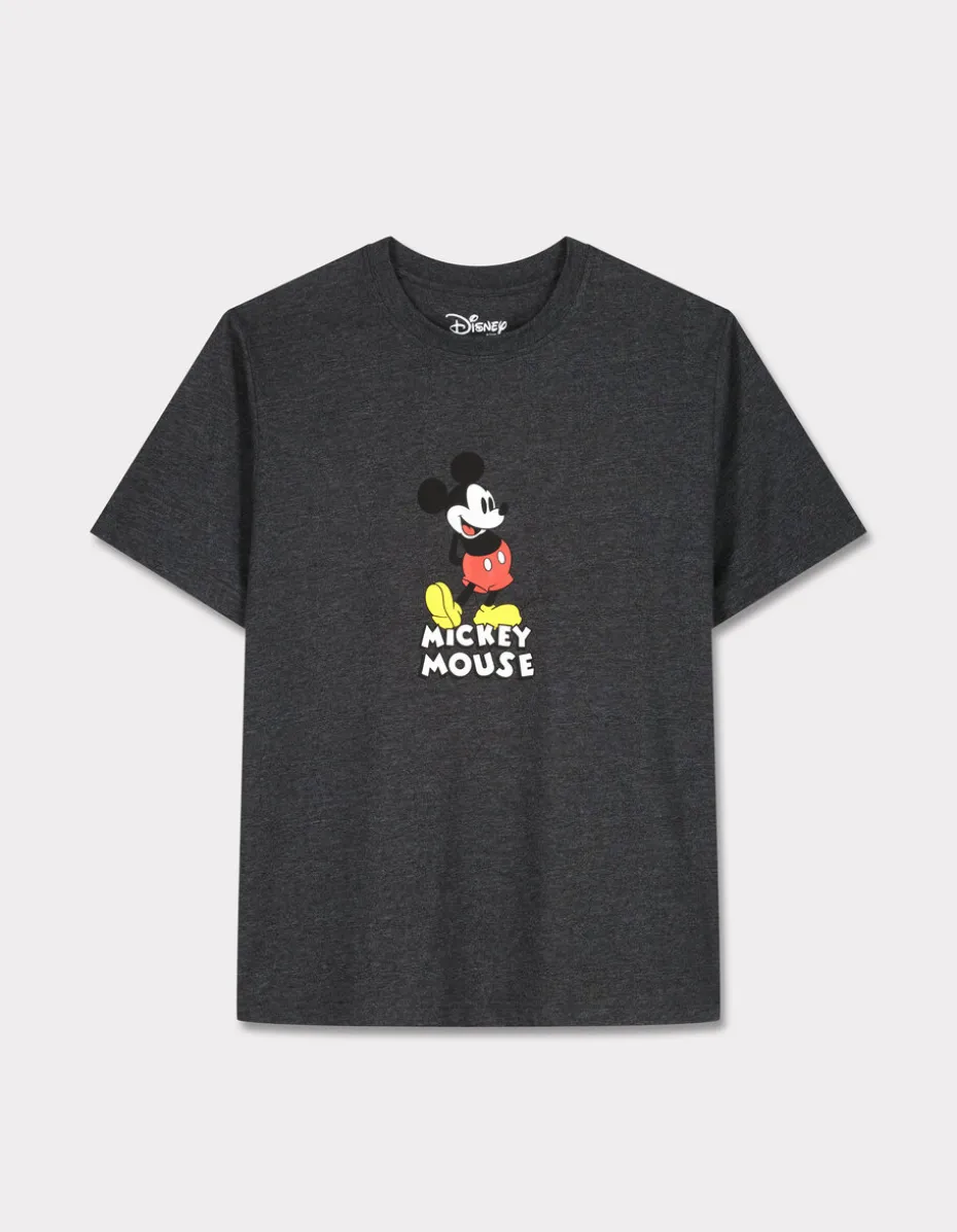 T-shirt met MICKEY-print - grijs