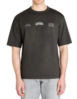 T-shirt oversize ronde hals 100% katoen - zwart