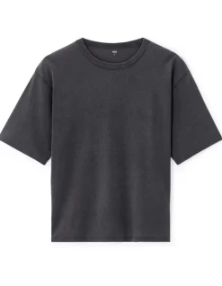 T-shirt oversize ronde hals - zwart