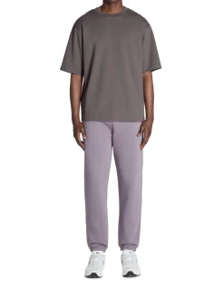 T-shirt oversize ronde hals gemengd katoen - grijs