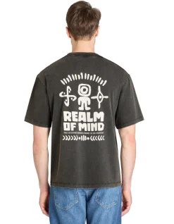 T-shirt oversize ronde hals 100% katoen - zwart