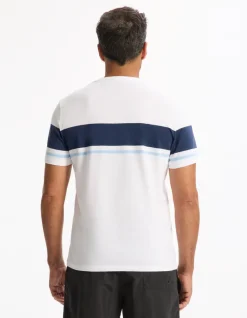 T-shirt rechte ronde hals 100% katoen - wit