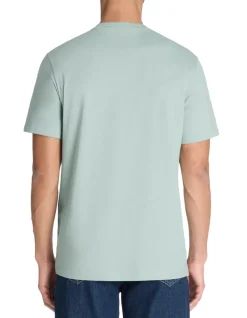 T-shirt regular col rond 100% katoen - vert