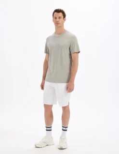 T-shirt standaard pasvorm ronde hals Activ Wear - grijs