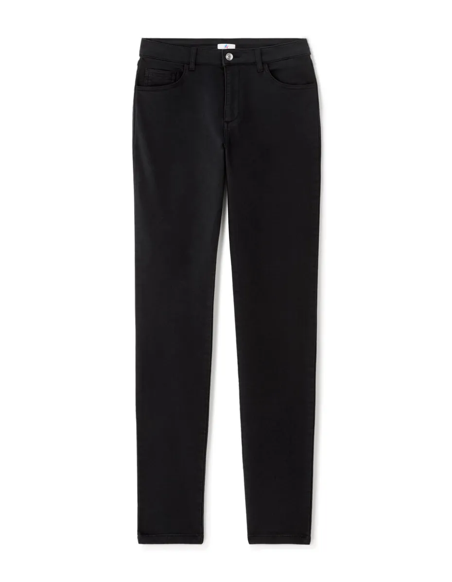 Ultra-stretch slim-fit broek - zwart