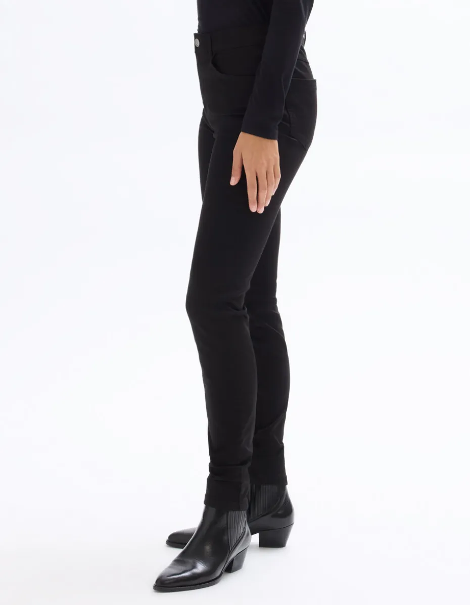 Ultra-stretch slim-fit broek - zwart