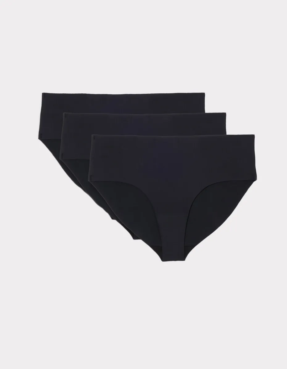 Verpakking van 3 microvezel boyshorts - zwart