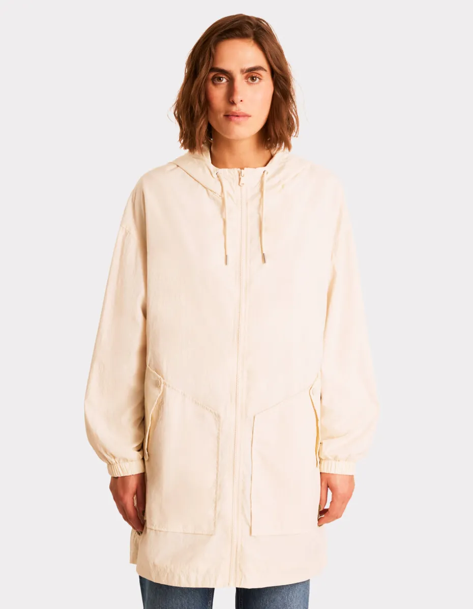 Verstelbare parka - beige