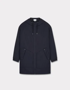 Verstelbare parka - marineblauw