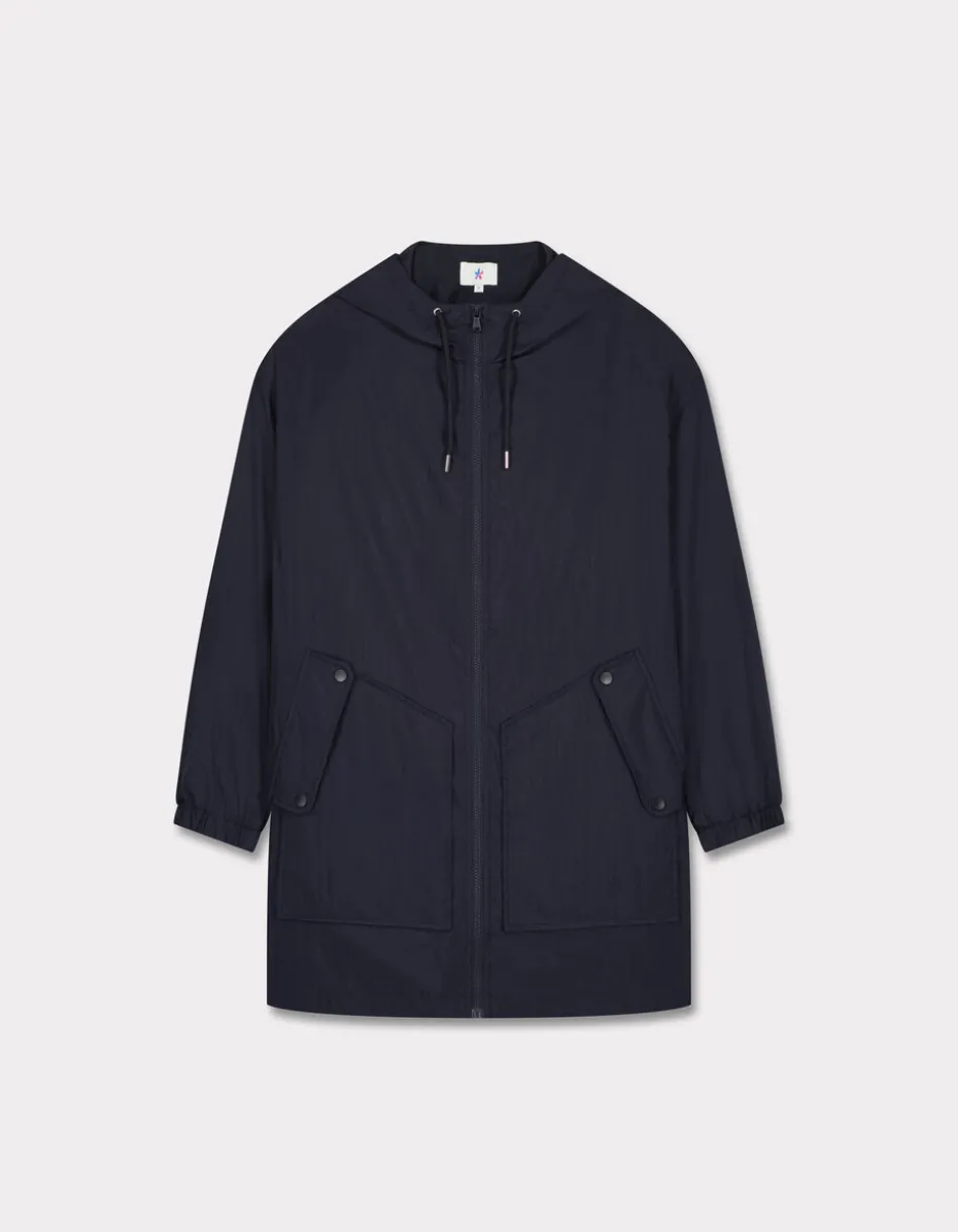 Verstelbare parka - marineblauw