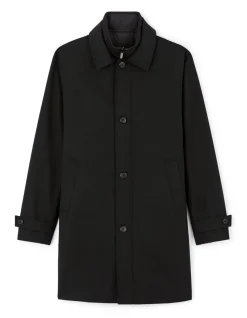 Waterdichte 3-in-1 trenchcoat - zwart
