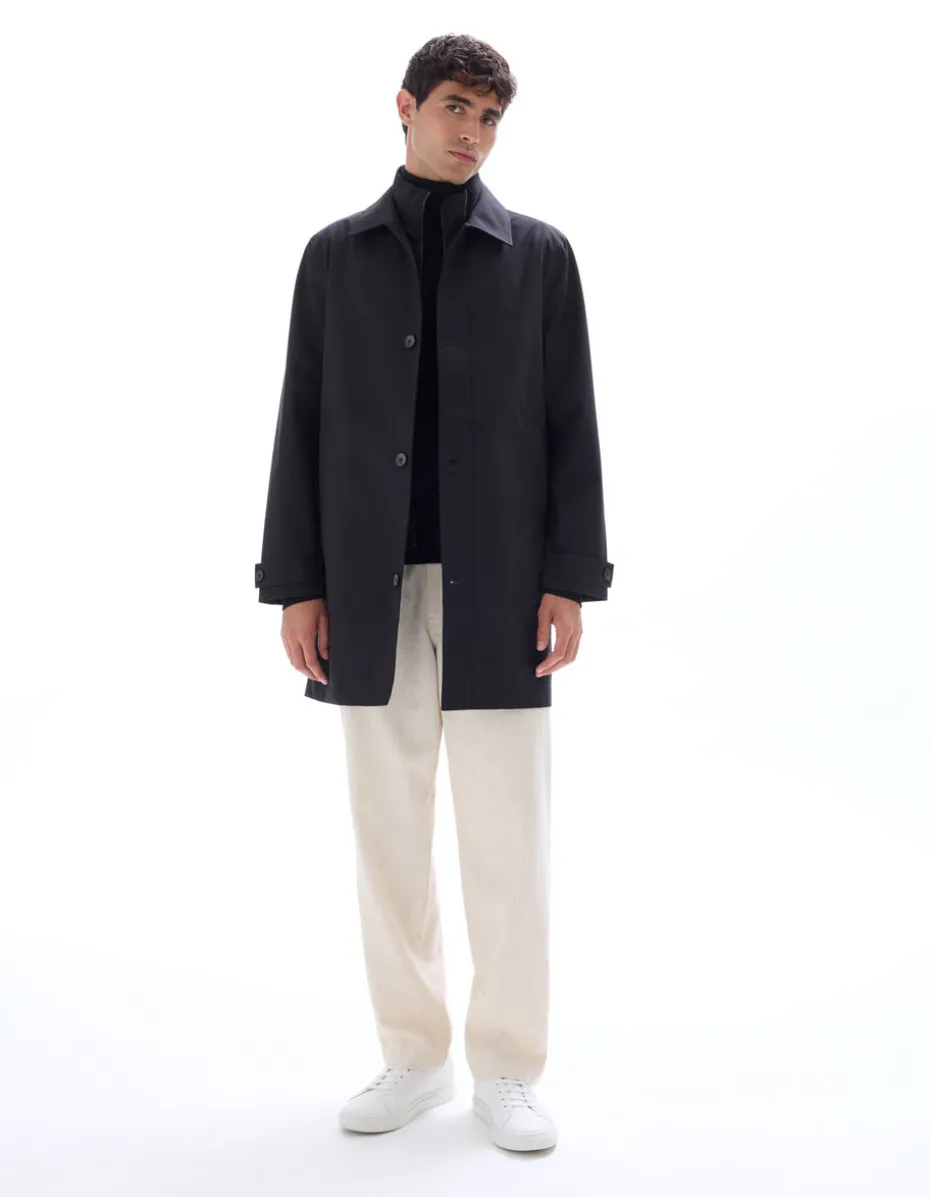 Waterdichte 3-in-1 trenchcoat - zwart
